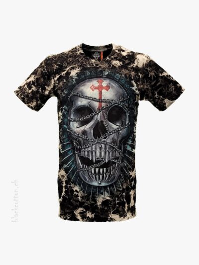 T-Shirt Totenkopf Kreuz ROCK EAGLE 1000T