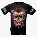 T-Shirt Glow-in-the-Dark Tribals Totenkopf ROCK EAGLE