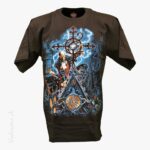 T-Shirt Skelett Kirche ROCK-EAGLE