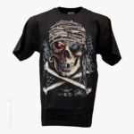 T-Shirt Totenkopf Pirat Glow-in-the-Dark ROCK CHANG