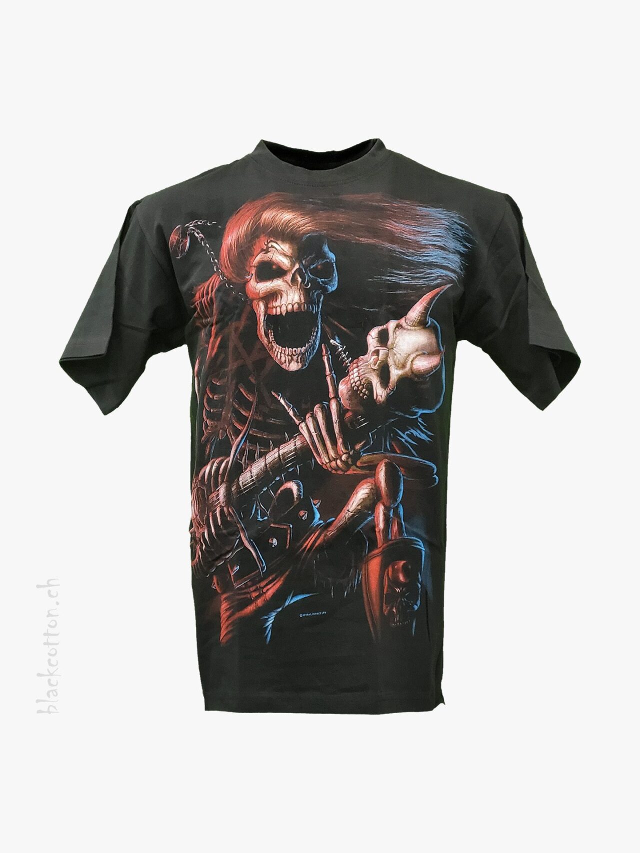 SPIRAL Skelett Gitarre T-Shirt