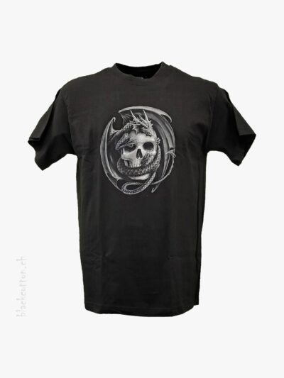 SPIRAL Drache Totenkopf T-Shirt