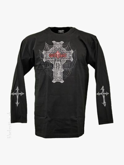 Langarm-Shirt Fledermaus Kreuz SPIRAL