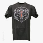 T-Shirt Skelett Sarg Drachen SPIRAL