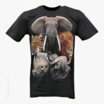 T-Shirt Elefant Leopard Wasserbüffel Löwe Nashorn ROCK EAGLE