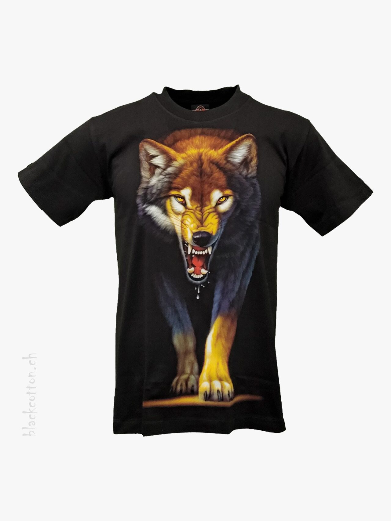 T-Shirt Zähnefletschender Wolf ROCK-EAGLE