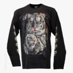 Langarm-Shirt Sibirische Tiger Glow-in-the-Dark ROCK CHANG