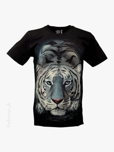 T-Shirt Weisser Tiger Glow-in-the-Dark ROCK EAGLE
