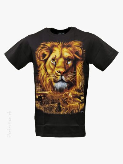 T-Shirt Löwenkopf Löwenbabys ROCK CHANG
