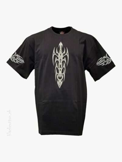 T-Shirt Schwert Teufel Tribals ROCK EAGLE Glow in the Dark