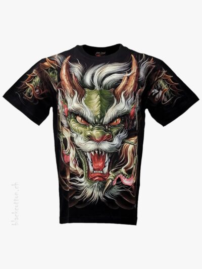 T-Shirt Drache Asia-Art Glow-in-the-Dark ROCK CHANG