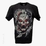 T-Shirt Drache Totenkopf Glow-in-the-Dark ROCK CHANG