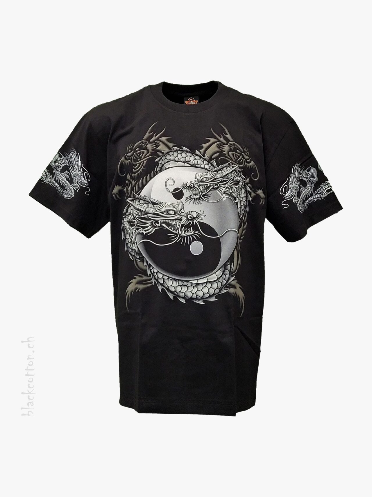 T-Shirt Drache Yin&Yang ROCK-EAGLE Glow in the Dark