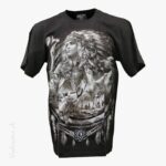 T-Shirt Wolf Indianerin Glow-in-the-Dark ROCK CHANG