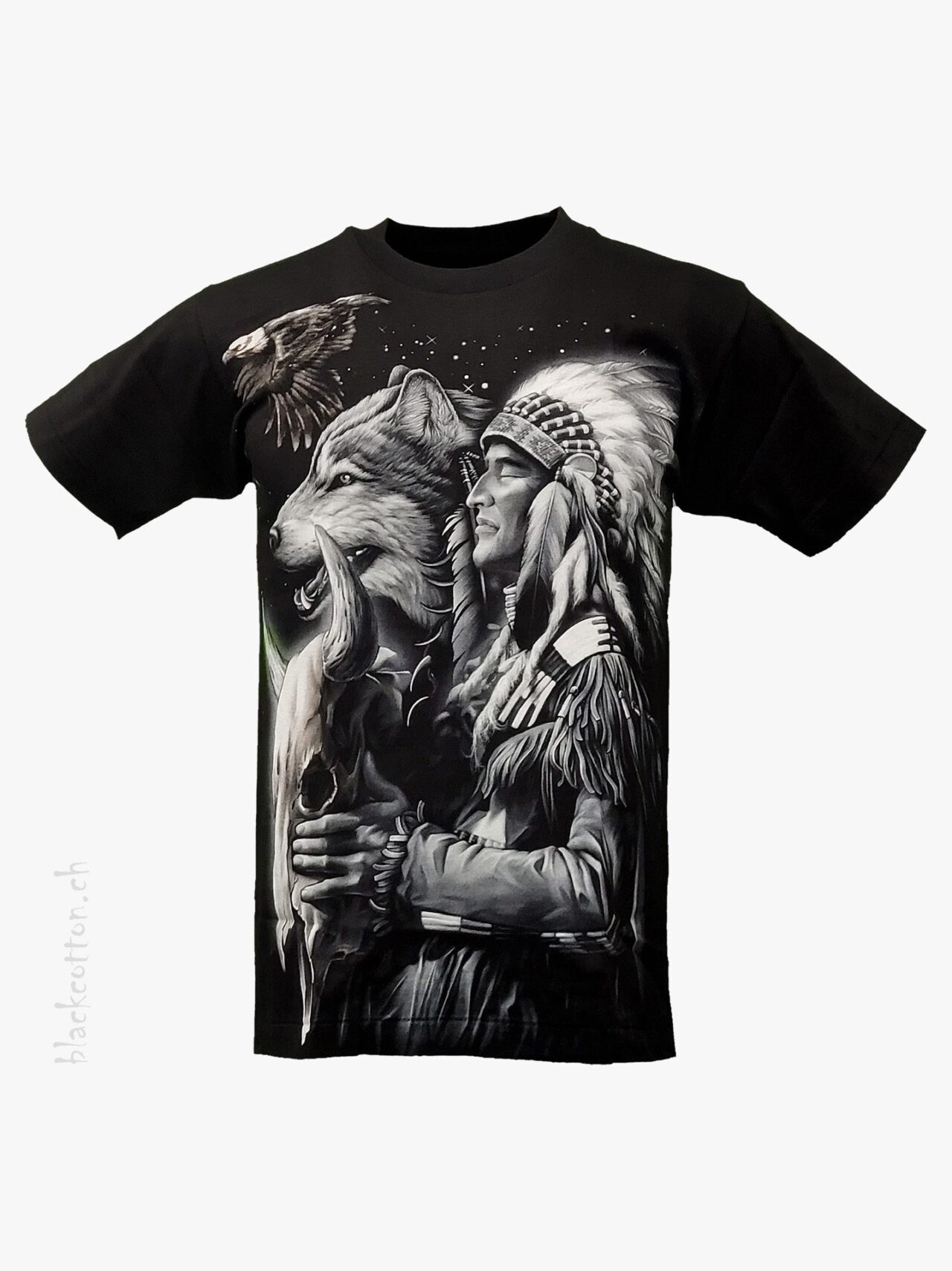 T-Shirt Indianer Wolf ROCK-EAGLE