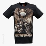 T-Shirt Feel the Thunder ROCK EAGLE Adler Motorrad