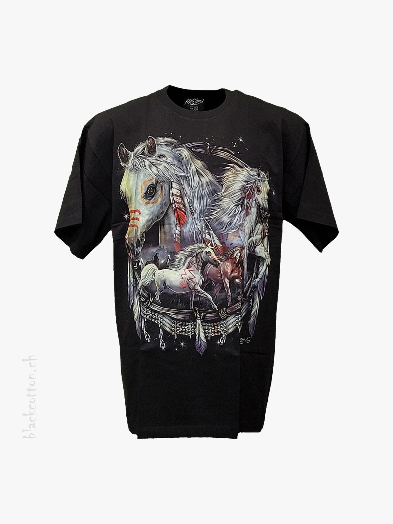 T-Shirt Pferde Traumfänger Glow-in-the-Dark ROCK CHANG