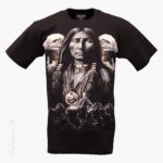 T-Shirt Adler Pferde Indianer ROCK CHANG Glow in the Dark