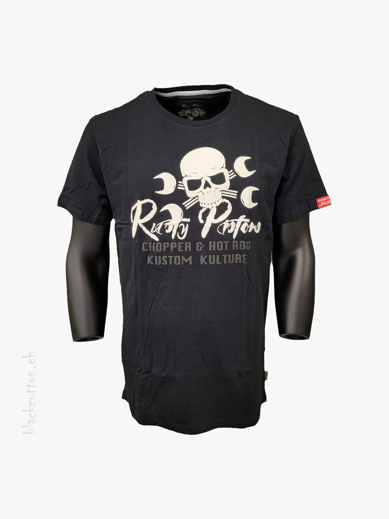 RUSTY-PISTONS T-Shirt Mansfield Skull Totenkopf