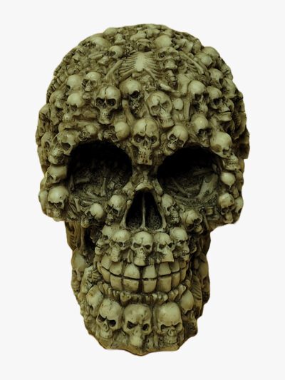 Skull mit Totenköpfen verziert